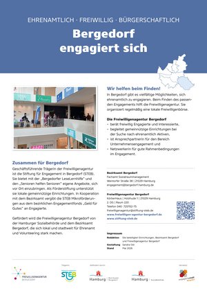 Plakat der Freiwilligenagentur