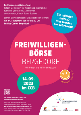 Plakat Freiwilligenbörse Bergedorf 